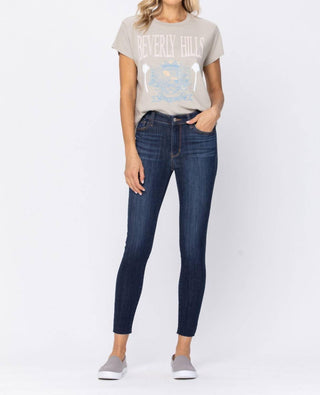 Judy Blue - Calça Jeans Skinny No Destroy de Cintura Média