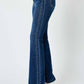 Judy Blue - High Waisted Angled Side Seam Detail Flare Jeans
