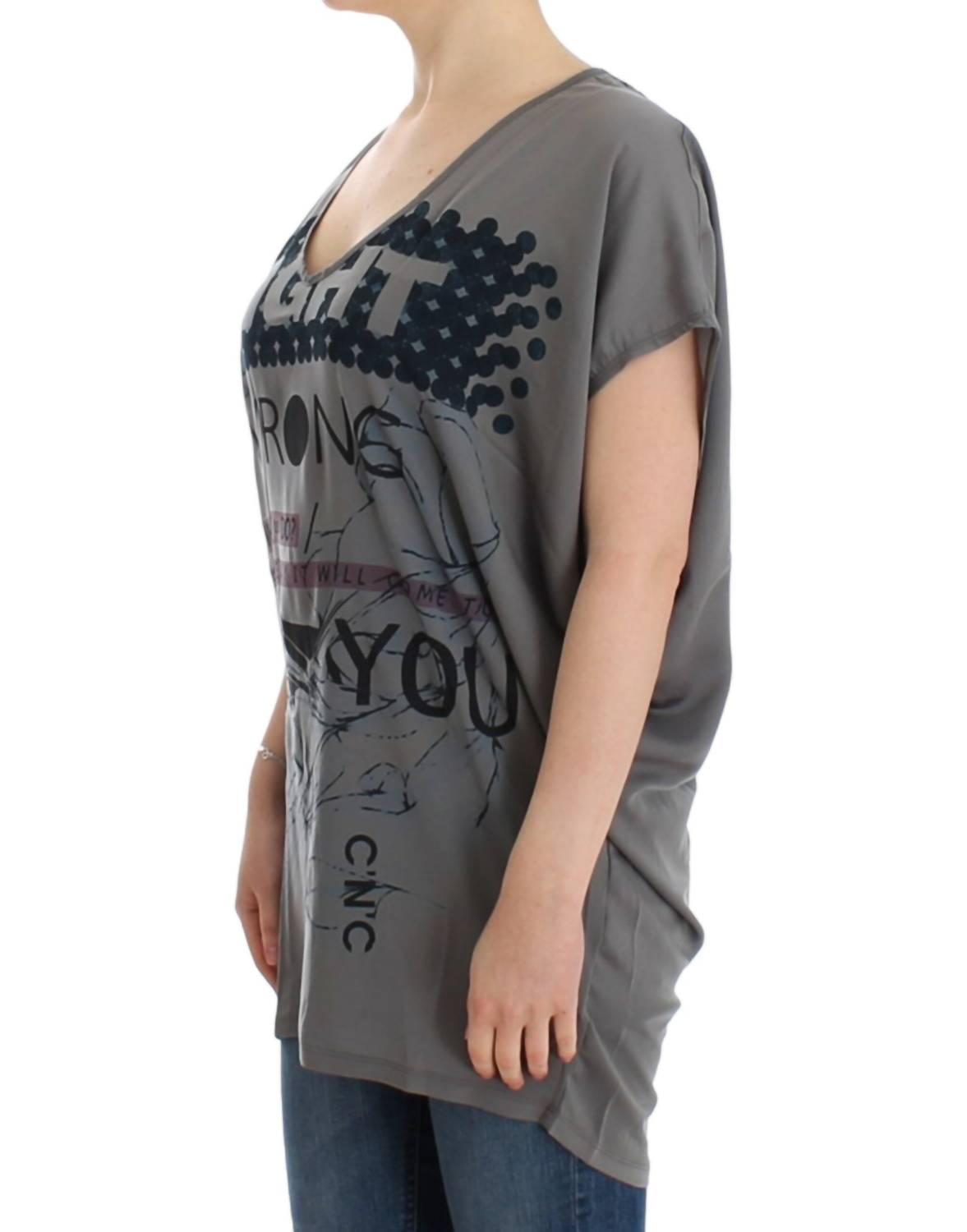Costume National - V-neck Long T-shirt