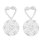 14K White Gold 1 1/4 cttw Round Cut Diamond Earrings (H-I, I1-I2)