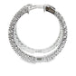 1.53ct Diamond Hoop Earrings 10KT White Gold