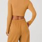 Alo Yoga - Whisper Ribbed Cropped Cardigan Sweater