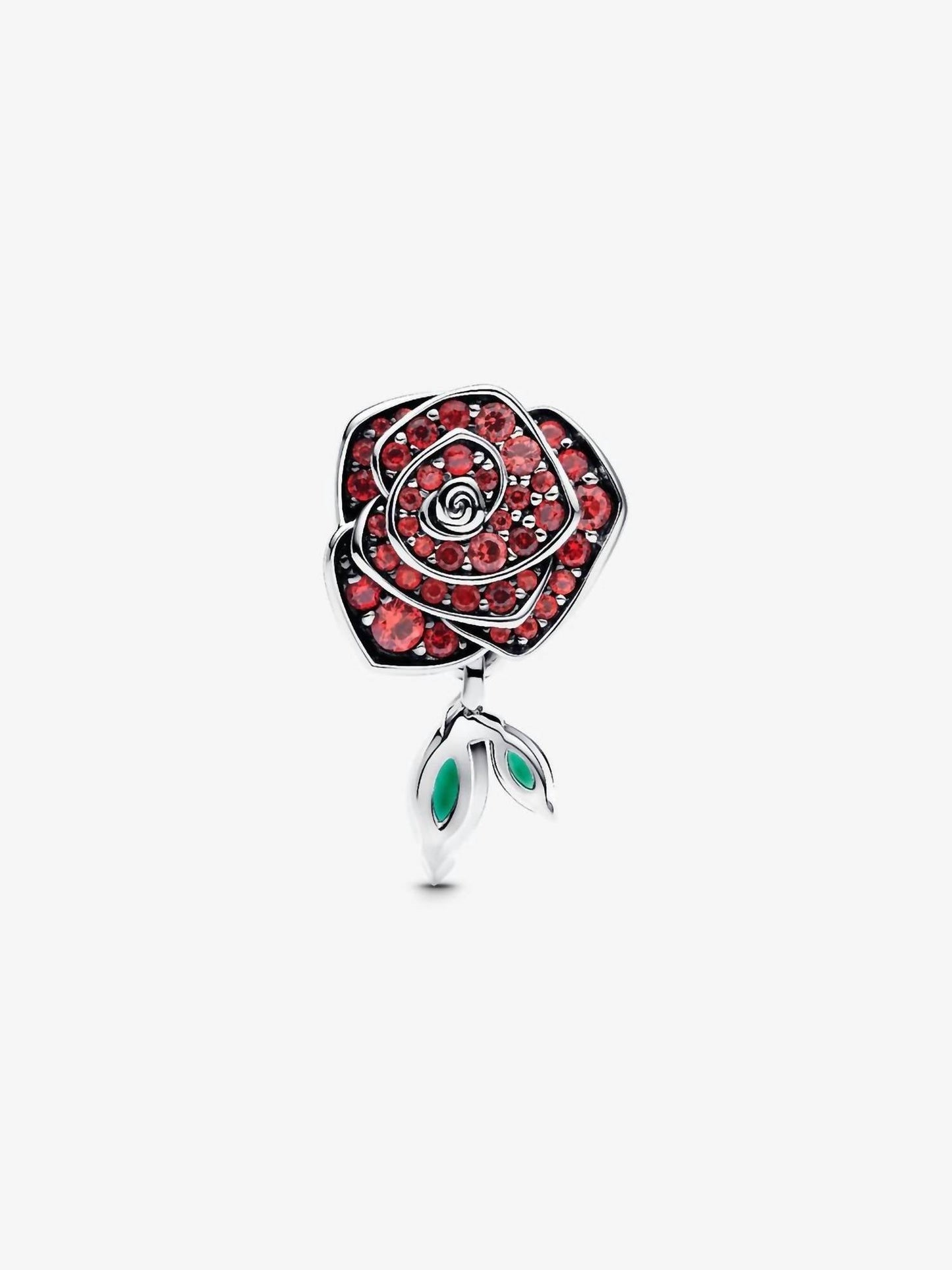 Pandora - Sparkling Rose in Bloom Charm Sterling silver charm only