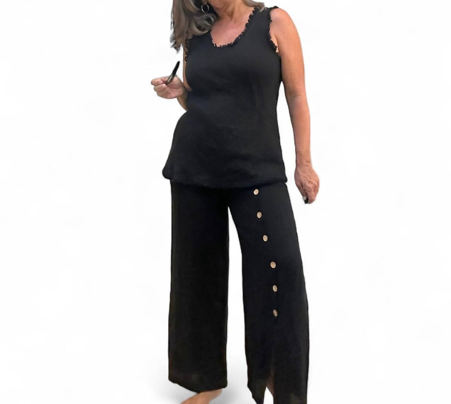 Gigi Moda - Nova Linen Sleeveless Top