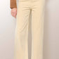 La Miel - Women's Corduroy Straight Leg Cropped Pants