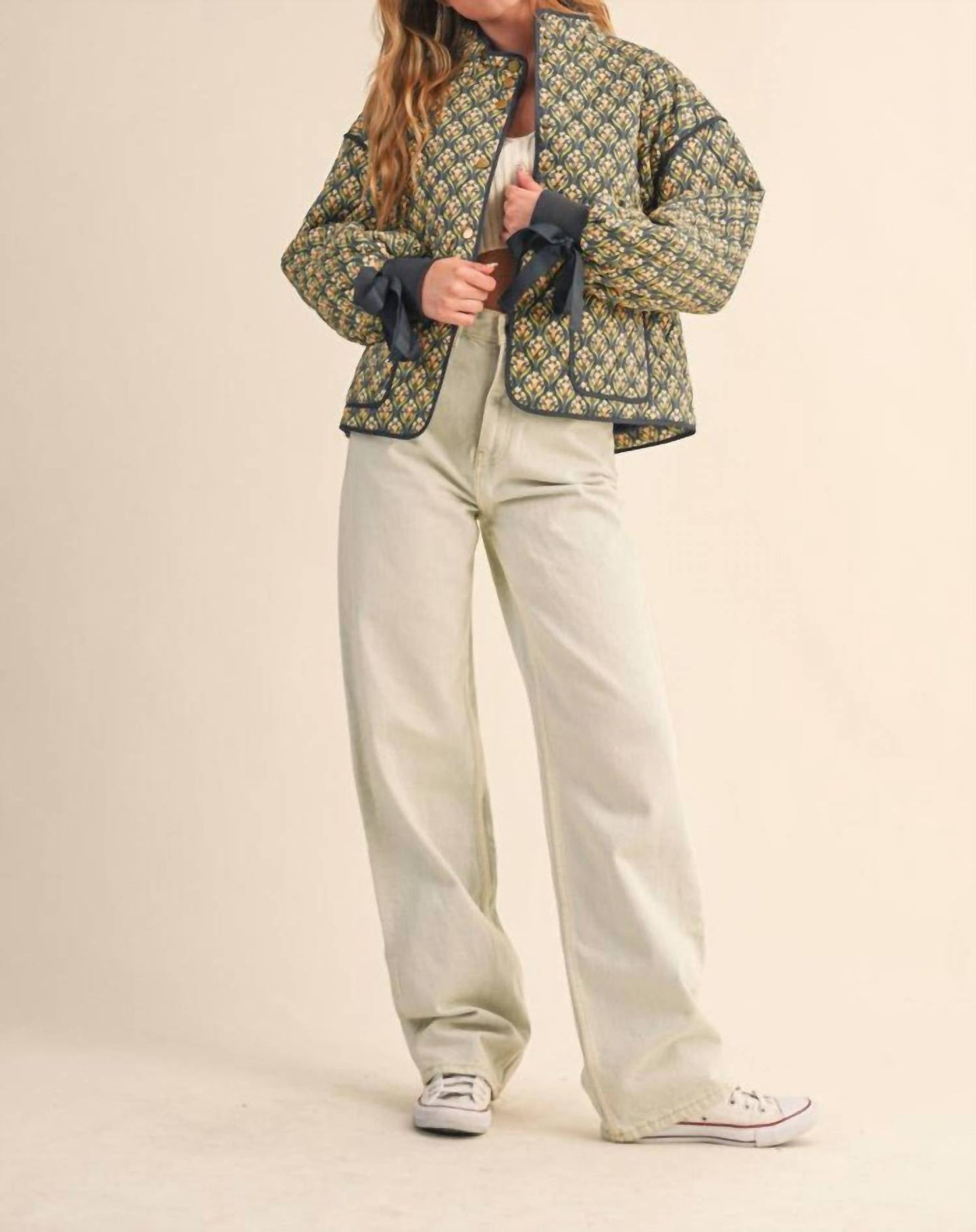 &Merci - Level Up Floral Quilted Jacket