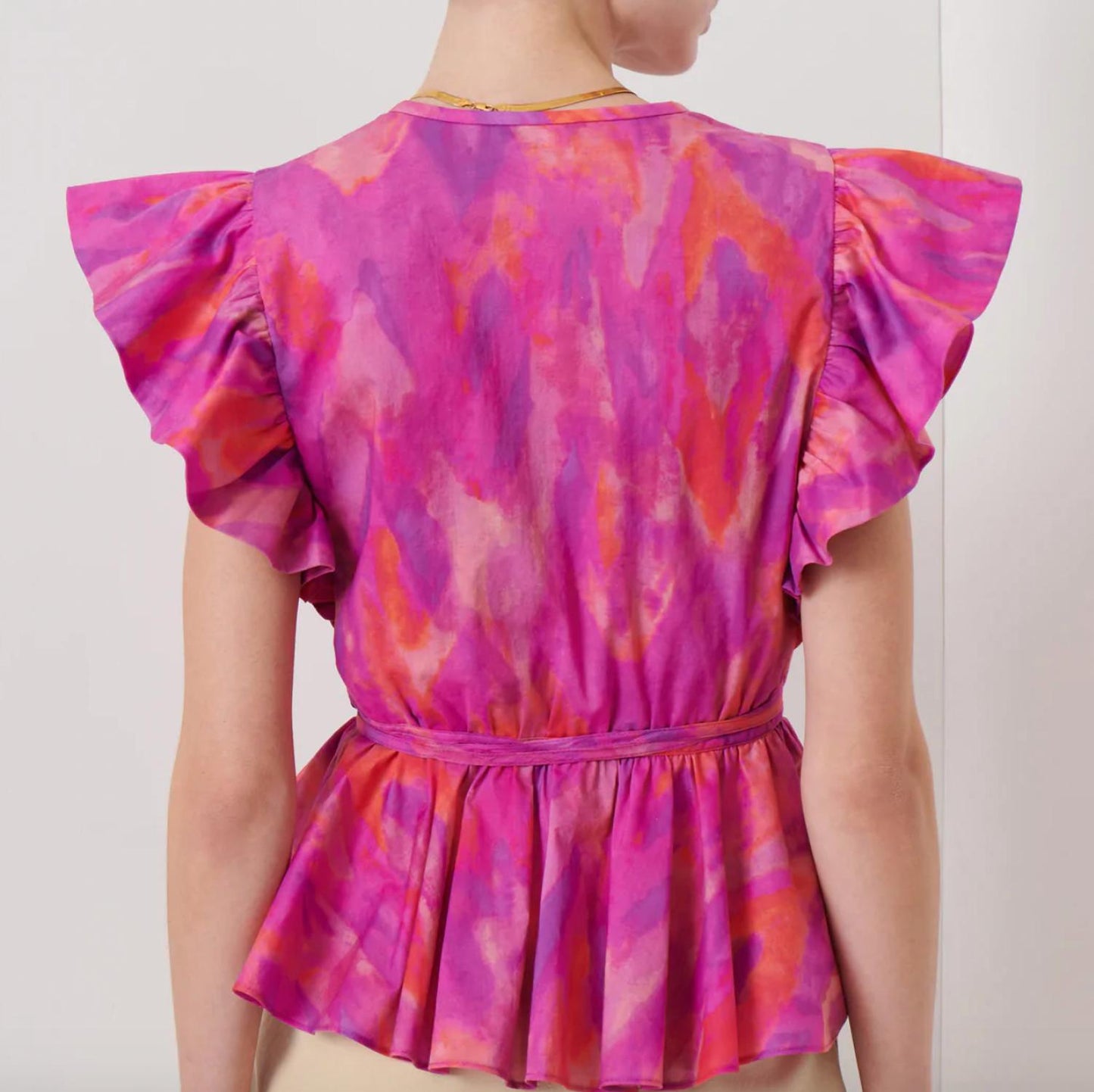 Derek Lam 10 Crosby - Blusa envolvente com decote em V Ember