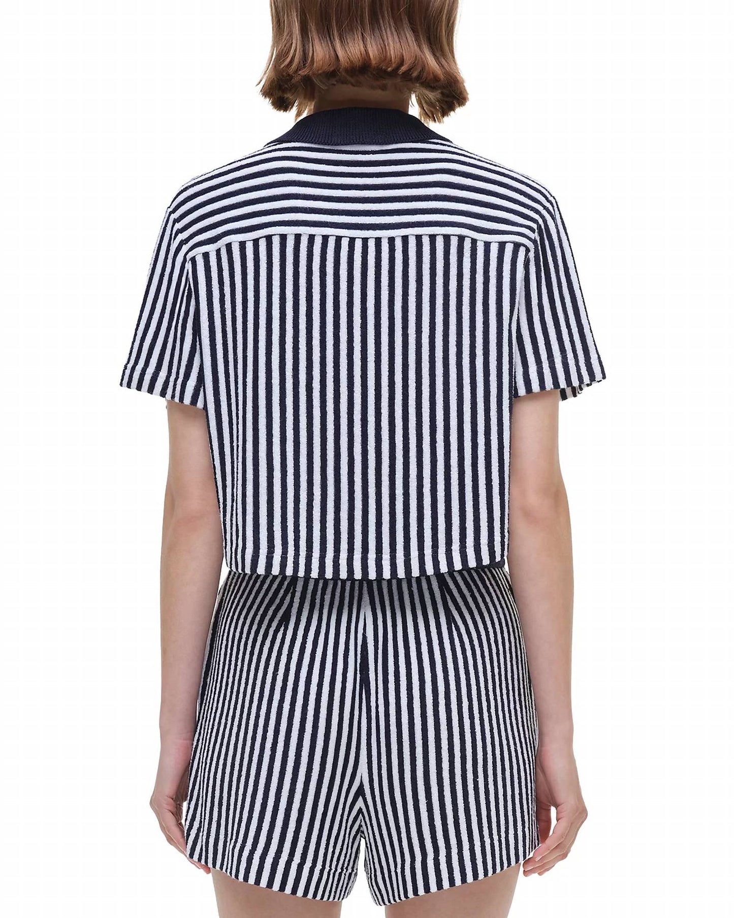 Simkhai - Short Sleeve Cropped Camp Shirt