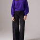 Colorush - Balloon Sleeve Cashmere Sweater