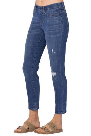 Judy Blue - Calça Jeans Destroyed de Cós Médio