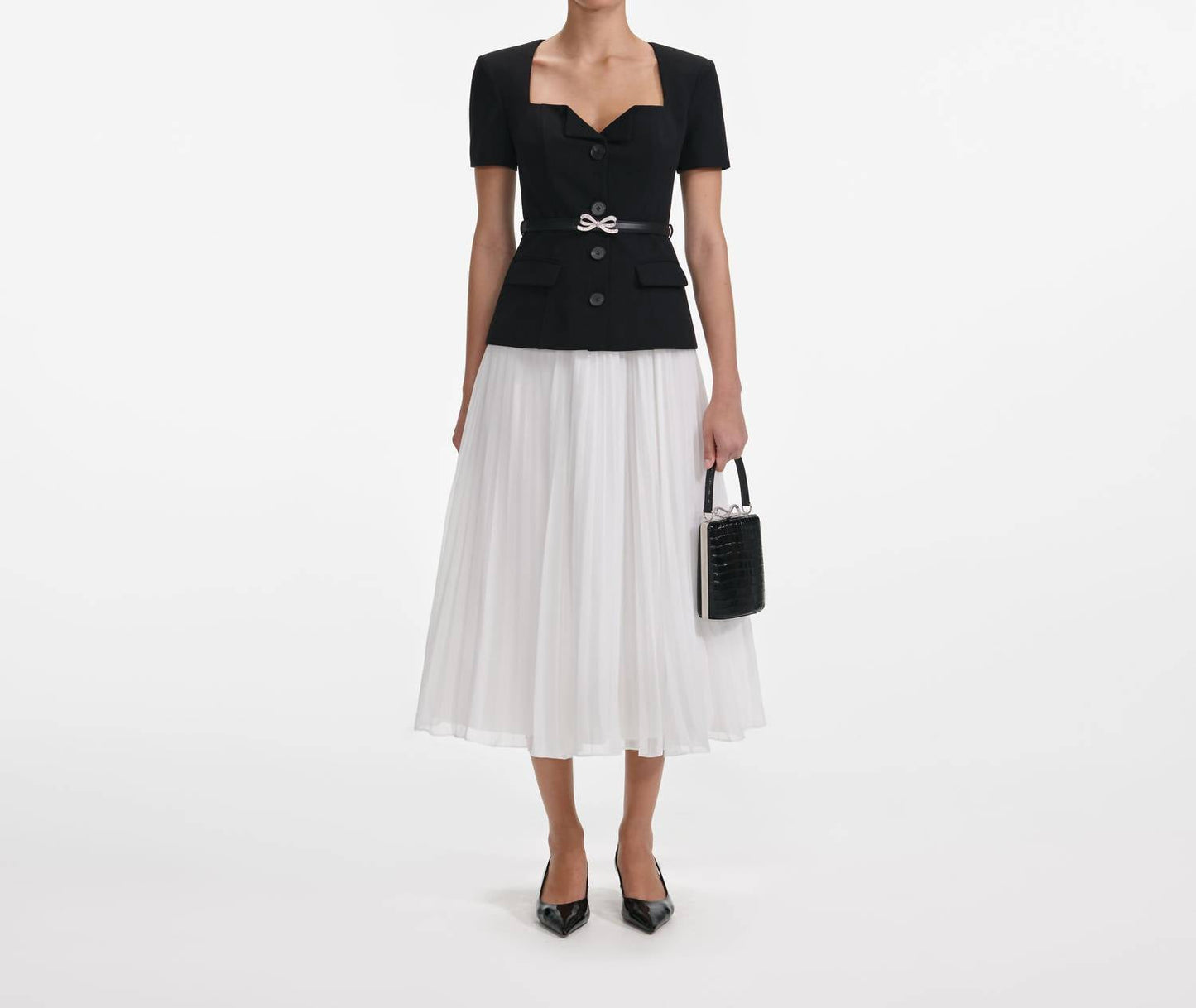 Self-Portrait - Chiffon Midi Dress