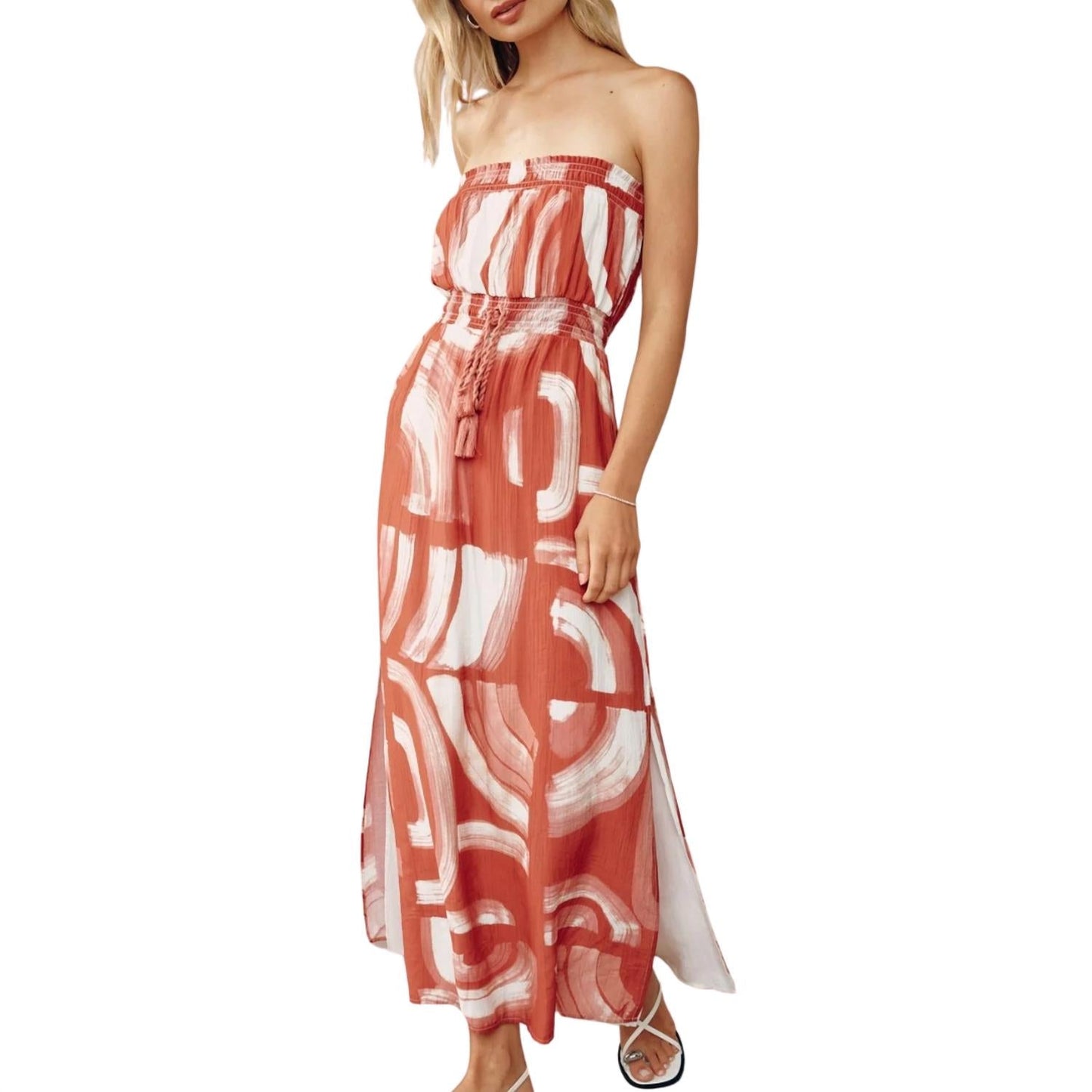 Bella Dahl - Strapless Elastic Waist Midi Dress