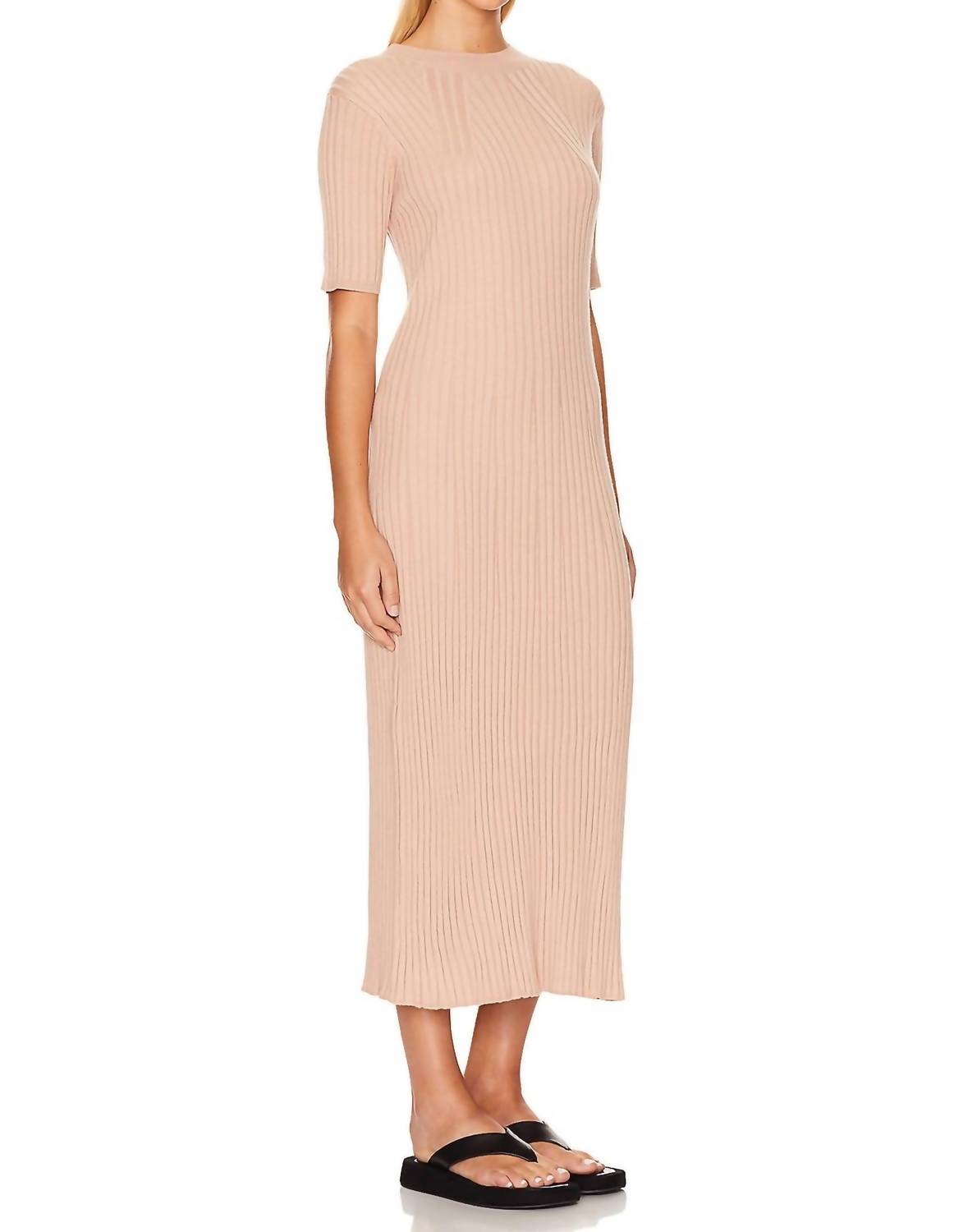 Varley - Maeve Rib Knit Midi Dress