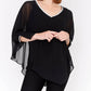 Frank Lyman - Embellished V-neck Woven Top