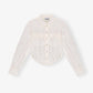 Ganni - Washed Stretch Cotton Corset Shirt