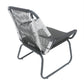 Set of 2 Woven Rattan Outdoor Club Chairs with Cushions