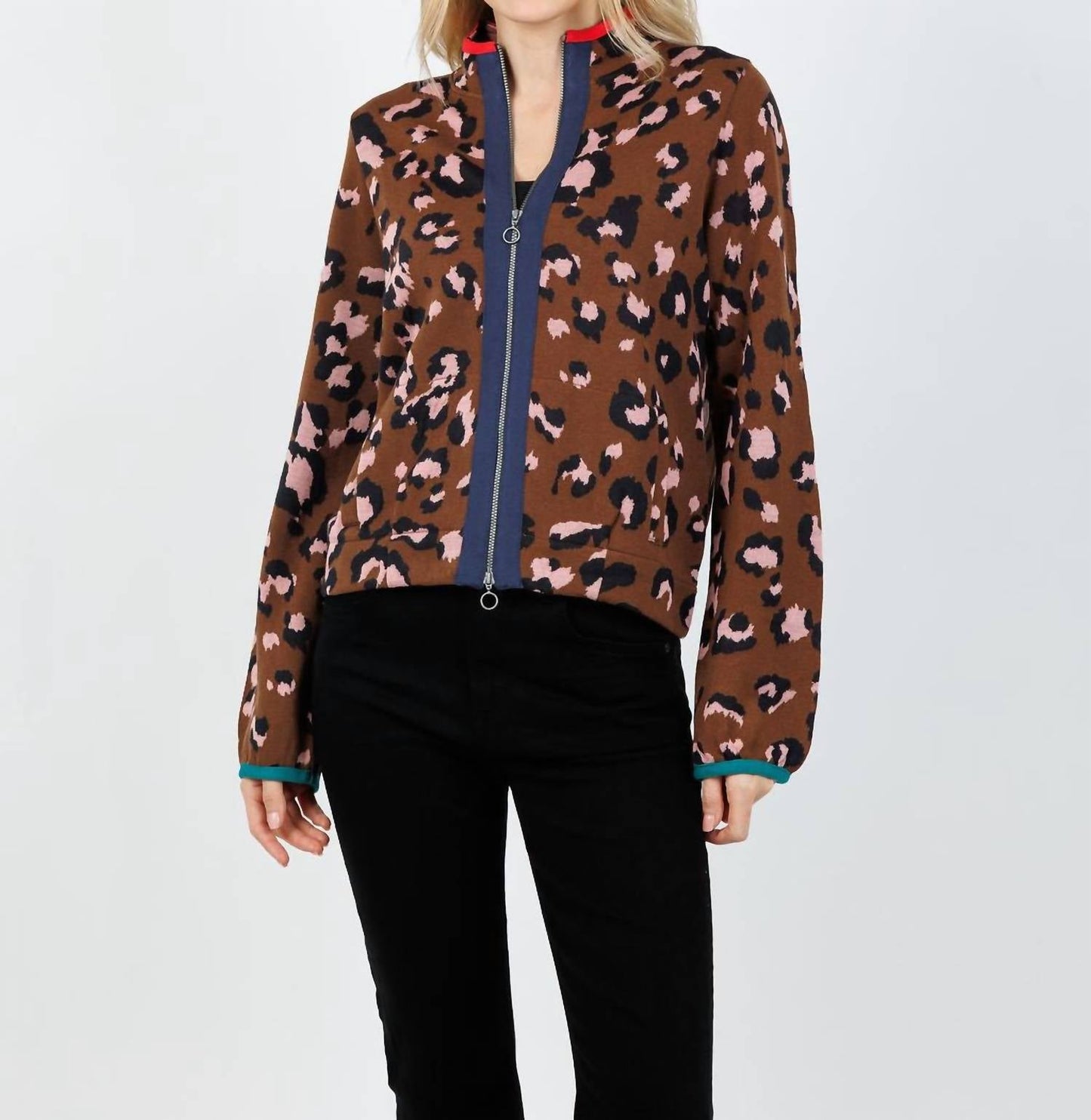 Aldo Martins - Olimpo Leopard Zip Sweater