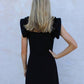French Connection - Whisper Ruffle Shoulder Dress