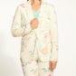 Fdj - Textured Printed Long Sleeves Blazer