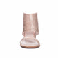 42 Gold - Women's Scaly Metallic Slide With Ankle Cuff