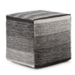 Naya Cube Pouf Patterned Grey Melange