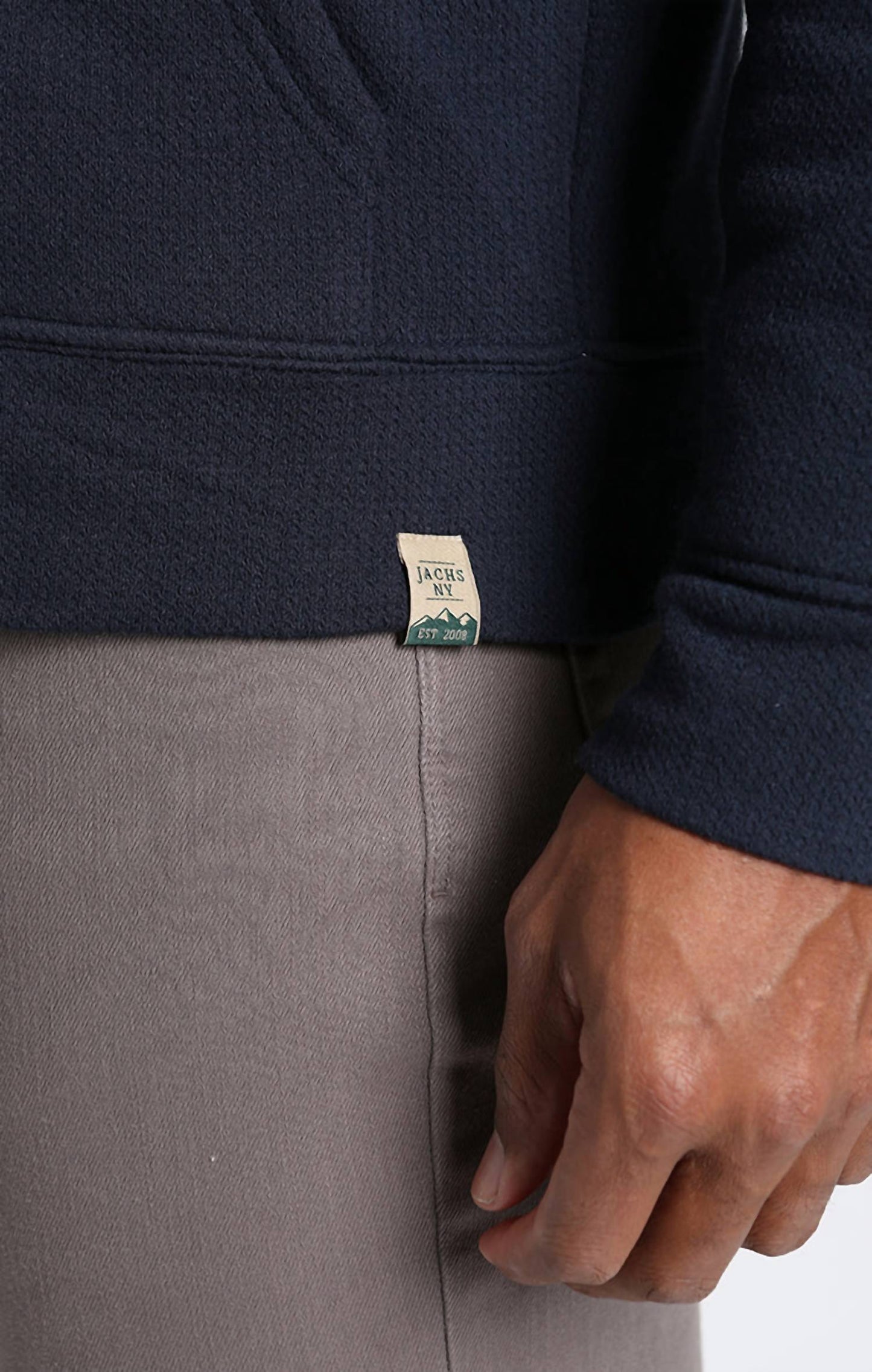 Jachs New York - Recycled Jacquard Sherpa Lined Full Zip Hoodie