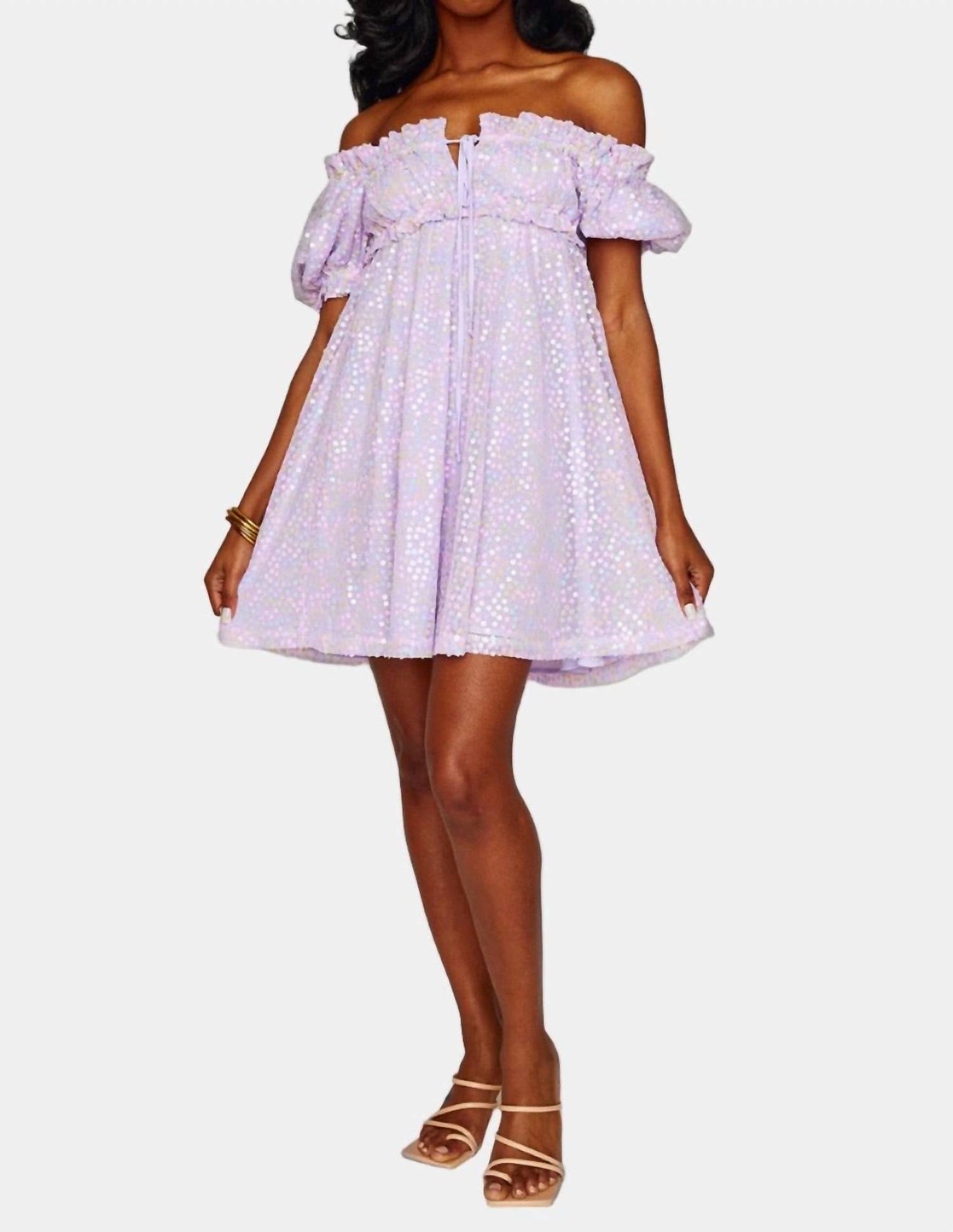 Buddylove - Jac Puff Sleeve Short Dress