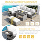 Tomax 5-Piece Outdoor Patio Rattan Sofa Set