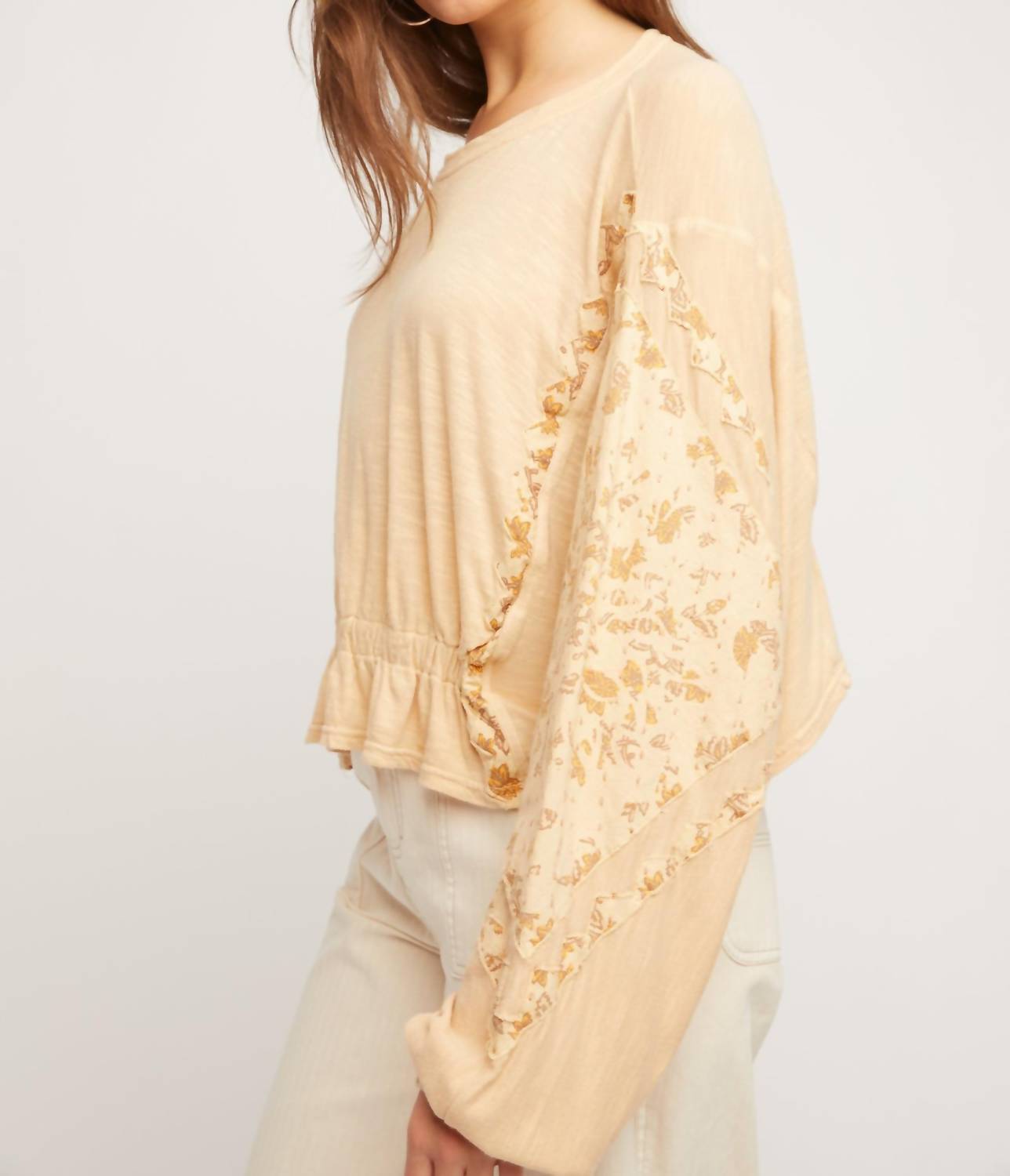 Free People - Throwback Long Sleeve Scoopneck Top