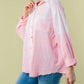 Trendsi - White Birch Full Size Long Sleeve Tie Dye Shirt
