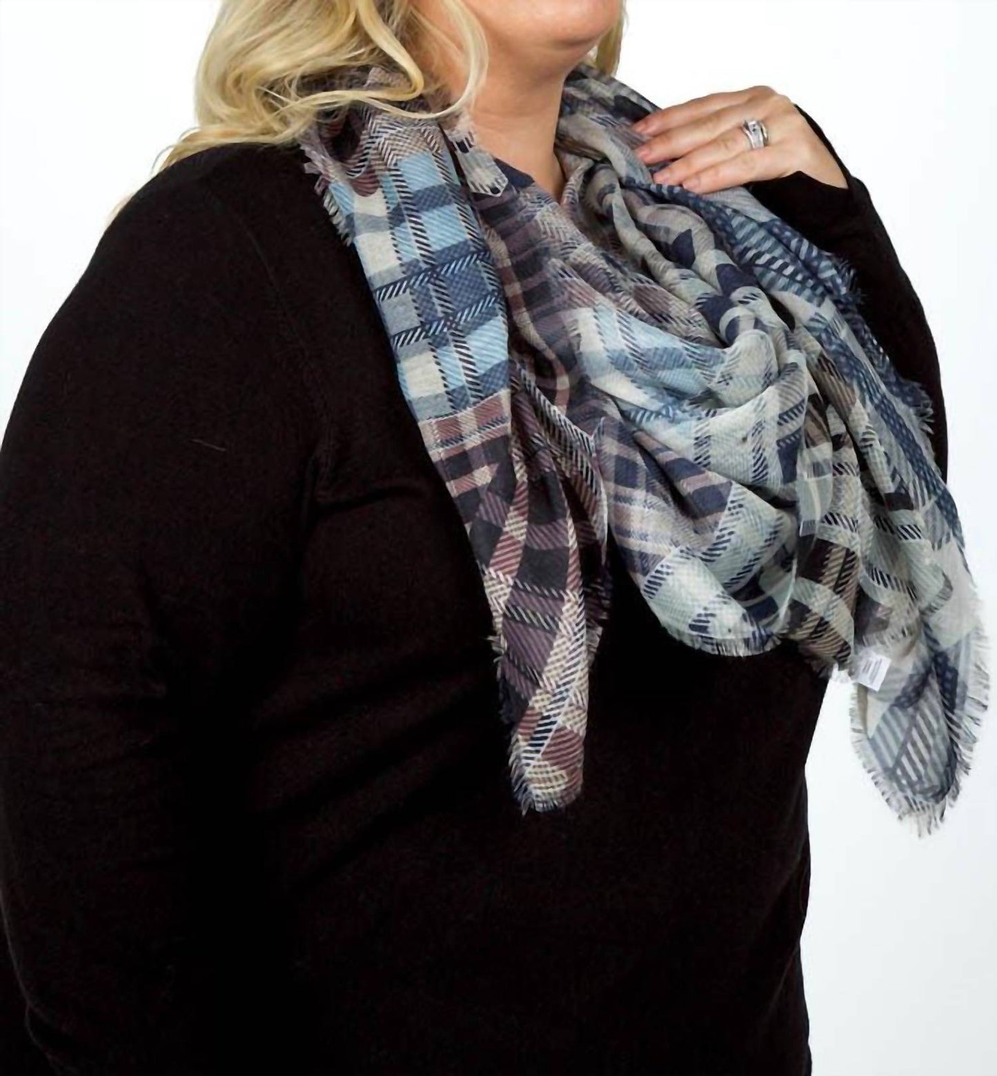 Echo - Patched Plaid Wrap