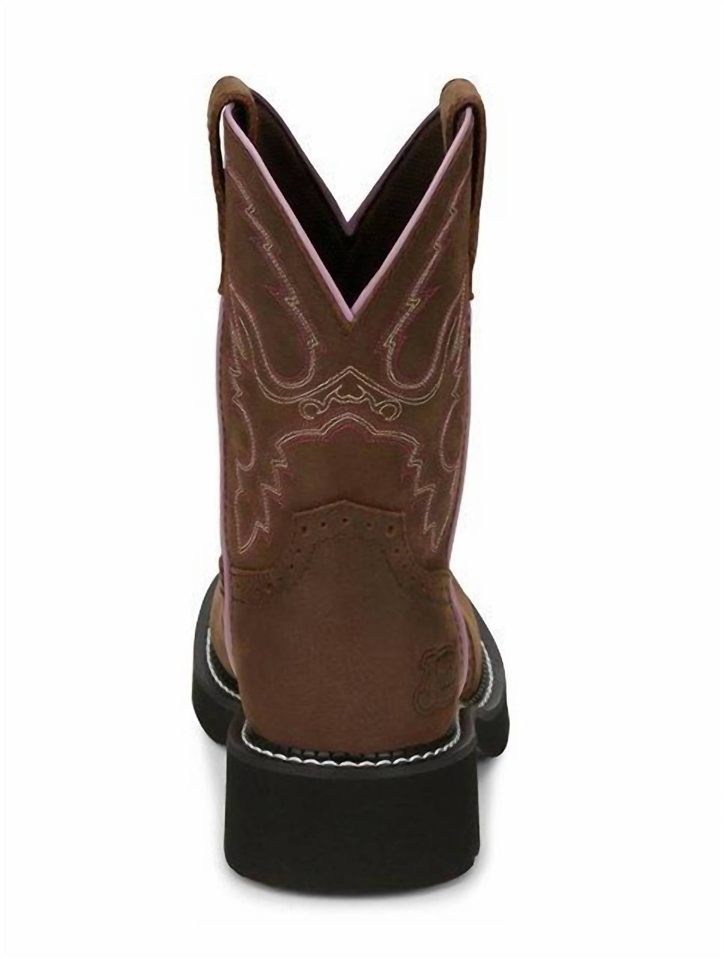 Justin - Botas femininas estilo western Gypsy Gemma, rústicas, envelhecidas, bico redondo, largura média