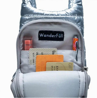 Wanderfull - Hydrobag unissex brilhante com alça sólida