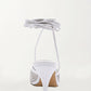 Che By Chelsey - Women's Axelle Studded Wrap Up Heel Sandal