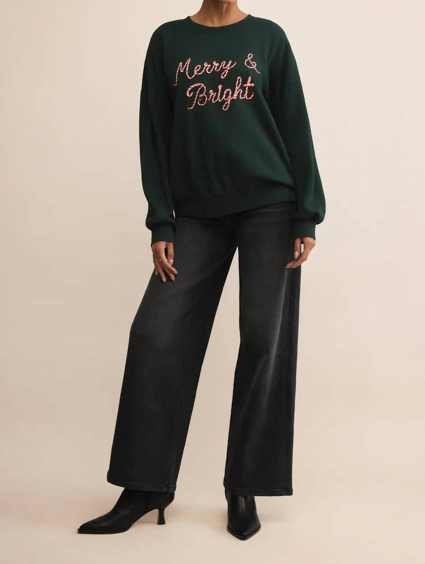 Z Supply - Candy Cane Merry and Bright Sunday Sweatshirt