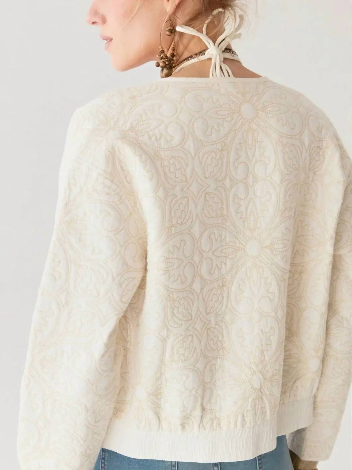 Maison Hotel - Boticcelli Vrew Neck Button Down Jacket