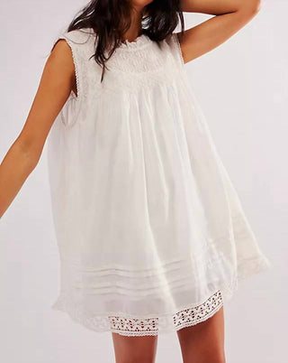 Free People - Vestido curto com estampa de carité