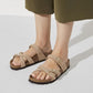 Birkenstock - Women's Franca Leather Soft Footbed Sandals