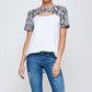 Wholesale Fashion Square - Plus Size Cutout Neck Tee