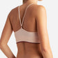Danskin - Women's 3-pack Seamless Braid Texture Bralette With Contrast Line