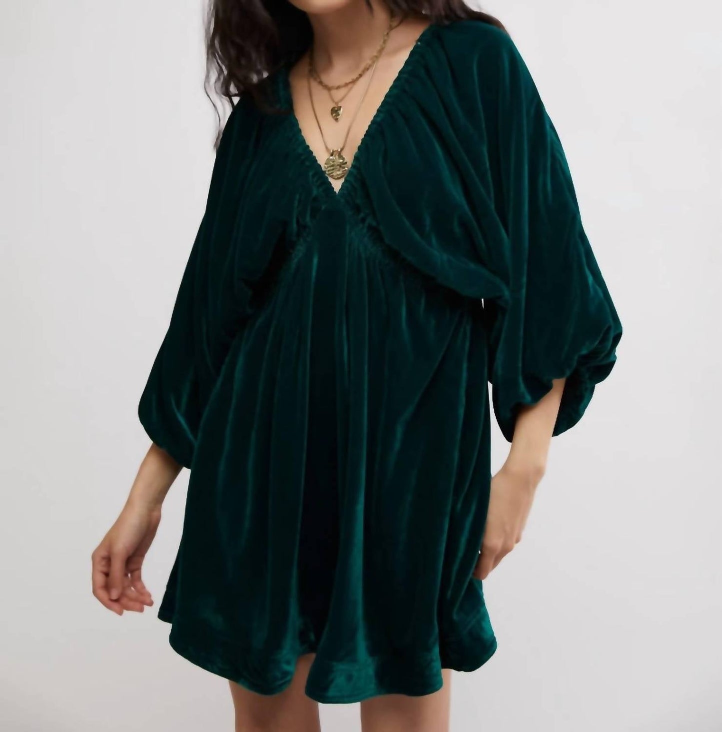 Free People - Portia Velvet Mini Dress