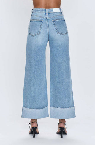 Pistola - Calça Jeans Lana High Rise Crop Wide Leg