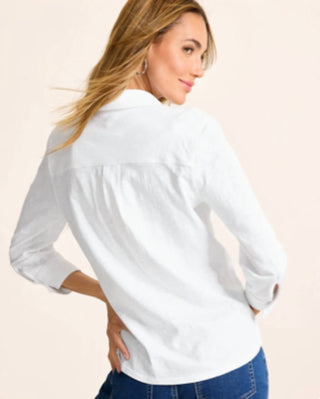 Tommy Bahama - Camisa de algodão orgânico com botões