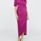 Theia - Rayna One Shoulder Draped Gown