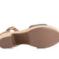 Andrea - Women's Heeled Denim Sandal