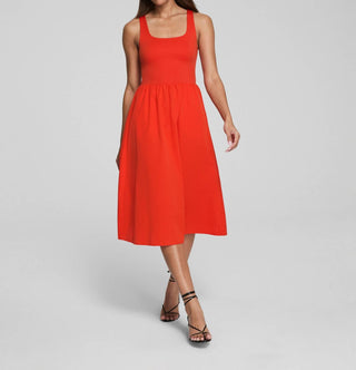 Spanx - Vestido midi com decote redondo em jersey
