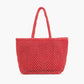 America & Beyond - Women's Ciao Bella Beaded Macrame Jute Tote Bag