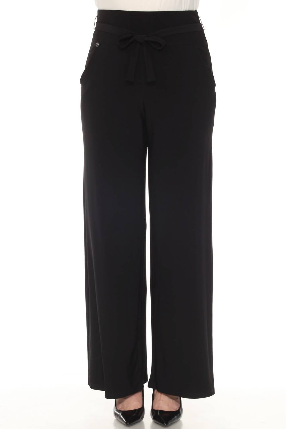 Joseph Ribkoff - Belted Pull On Wide Leg Pants