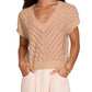 Brodie Cashmere - Chevron Mix Stitch Tee