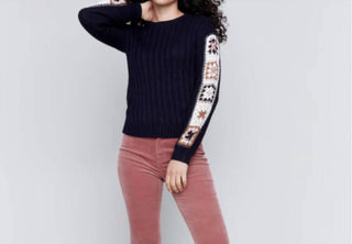 Charlie B - CROCHET SLEEVE SWEATER